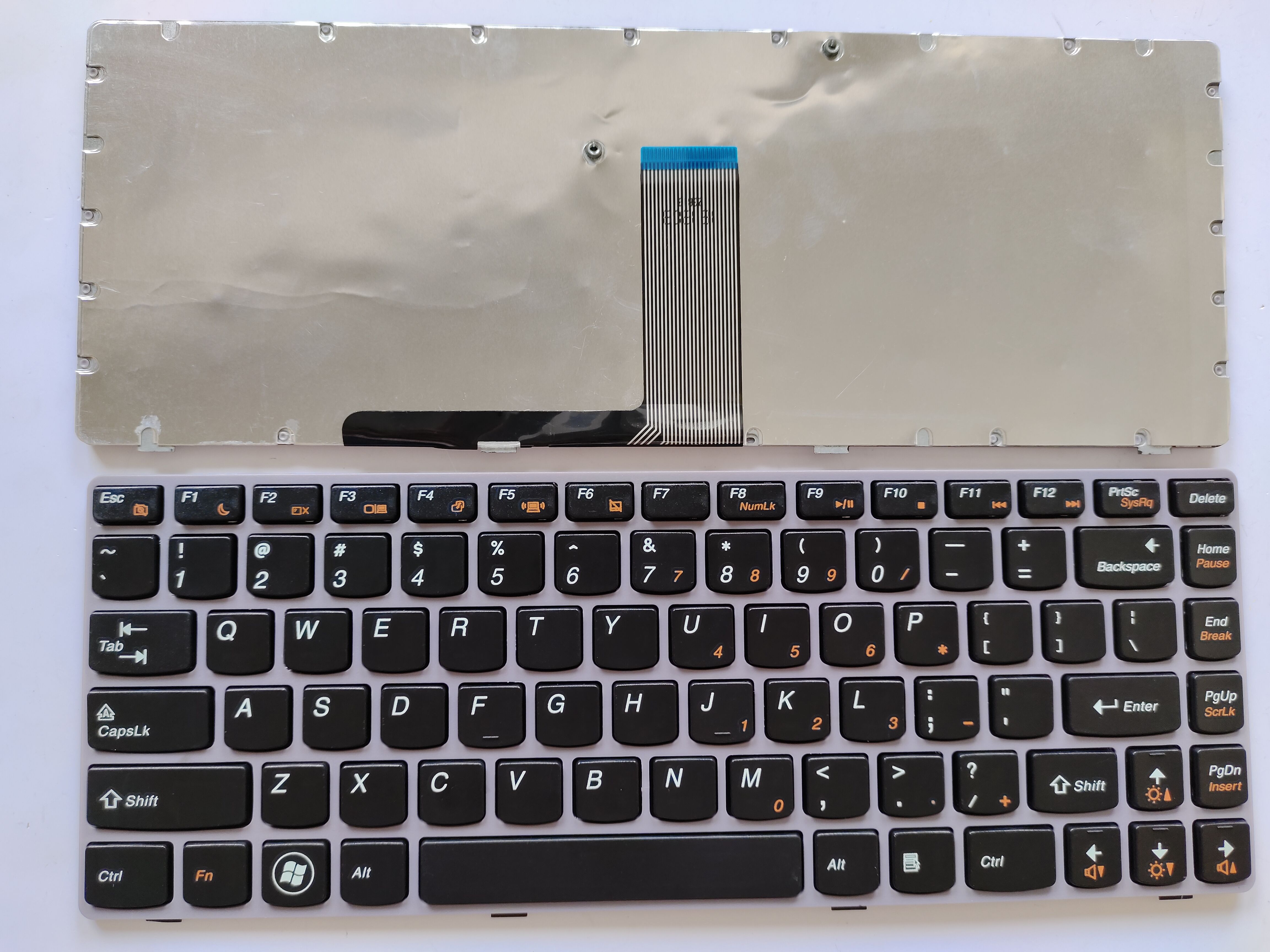 Picture of New Replacement Laptop Keyboard For LENOVO Z470 Purple FRAME BLACK (OEM) US Layout